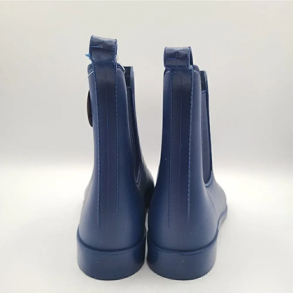 Blue Chelsea Rain Boots Women's Size 7